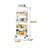 Five-tier Plastic Roller Multi-functional Cart, Mobile Storage Rack