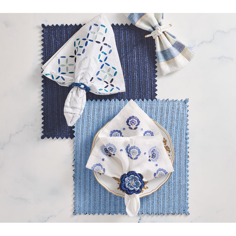 Pareo Napkin Ring, Blue/Periwinkle