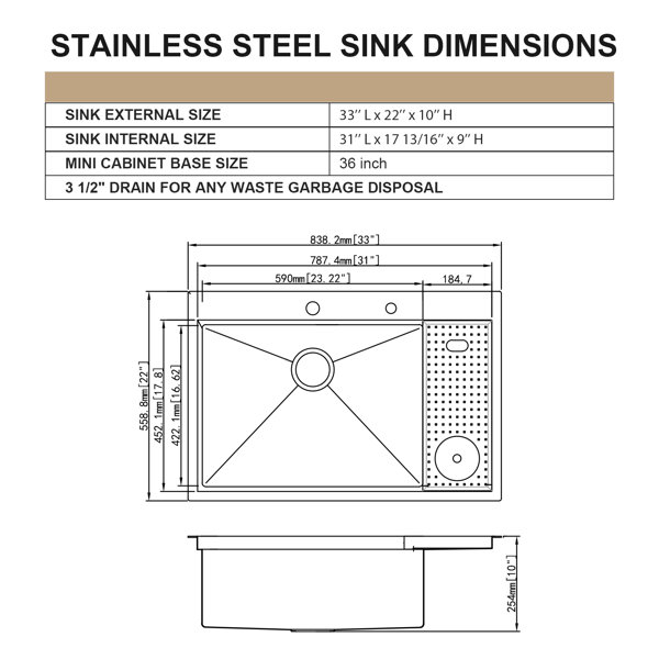 Dimensions du produit