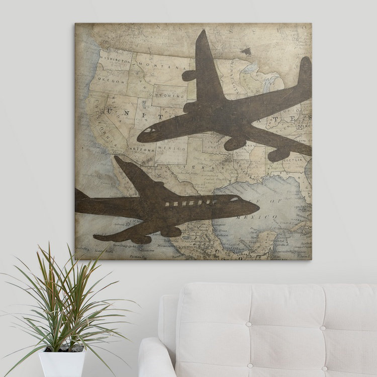 « ii » megan meagher, impression Travel Silhouette, H 16 po x l 16 po x P 1,5 po, Toile