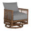 Newport Swivel Patio Chair with Cushions-83260303-97429409