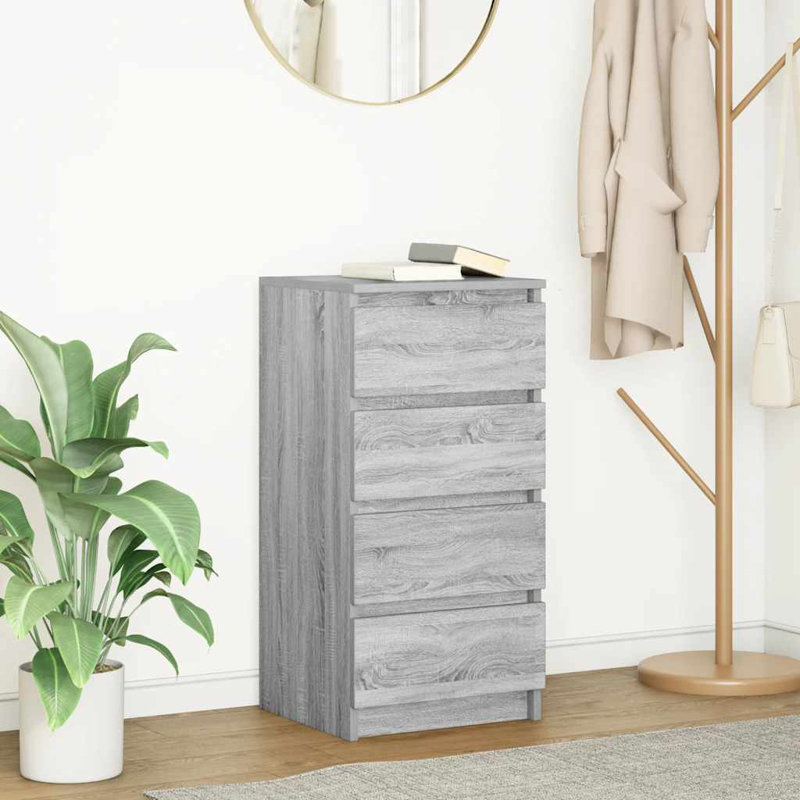 Sideboard 37.5X35x76 Cm Engineered Wood, Grey Sonoma