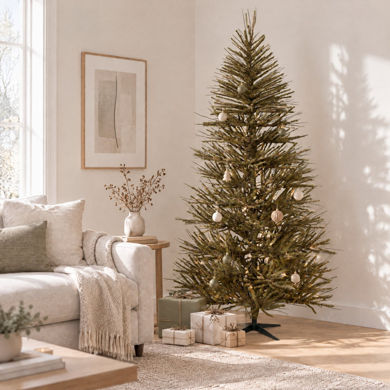 Sapin de Noël pré-éclairé Vienna Twig, H 7 pi, Non éclairé