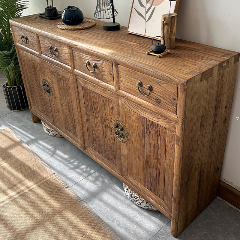 Nouveau meuble d'entrée de style chinois, H 35,4 po x l 63 po x P 15,7 po