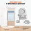 Ferme-porte VEVOR, ferme-porte automatique à usage commercial ou résidentiel pour poids de porte, taille ajustable-99201394-99201393