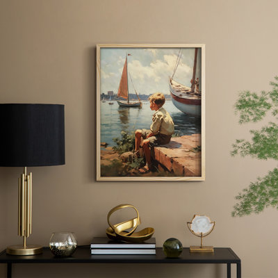 NAUTICAL Series DCII, reproduction encadrée - bois massif