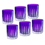 Colored Shot Glass - Blue (Cobalt)  Liquor Glasses - Set of 6 - 2.6 oz., Made in Europe
