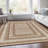 Machine Washable Indoor/Outdoor Xhevrie Chocolate Rug-1613295142