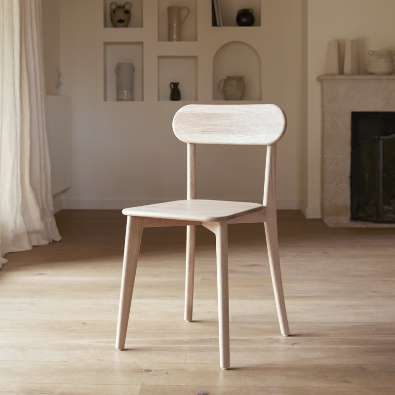 Abel Solid Oak Chairs, Oak Wood