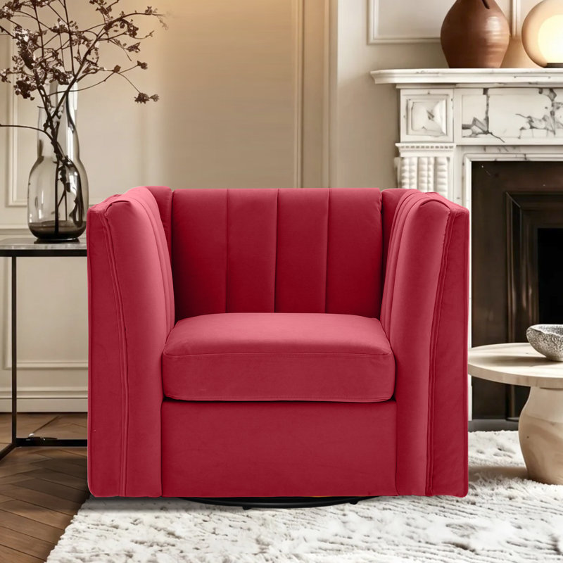 Fauteuil de coiffeuse Allard, Velours rose
