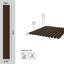 Medium Slats 94.5" L x 9.5" W x 0.5" Polystyrene Glue-up Wood Slat Walls-123221492