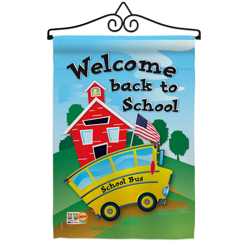 Double Sided 18.5'' H x 13'' W Polyester Graduation Flag Set