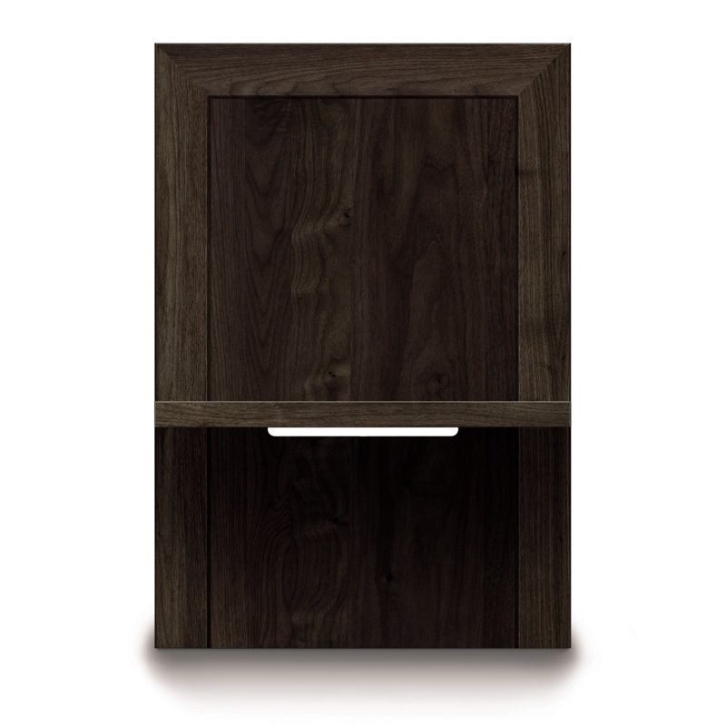Moduluxe Solid Wood Nightstand, Smoke Cherry