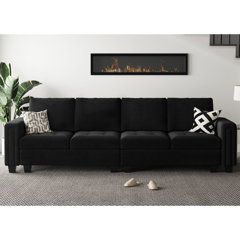 Emad 106.3 Upholstered Sofa Fluffy Cloud Sectional Couch Modern Comfy Sofas