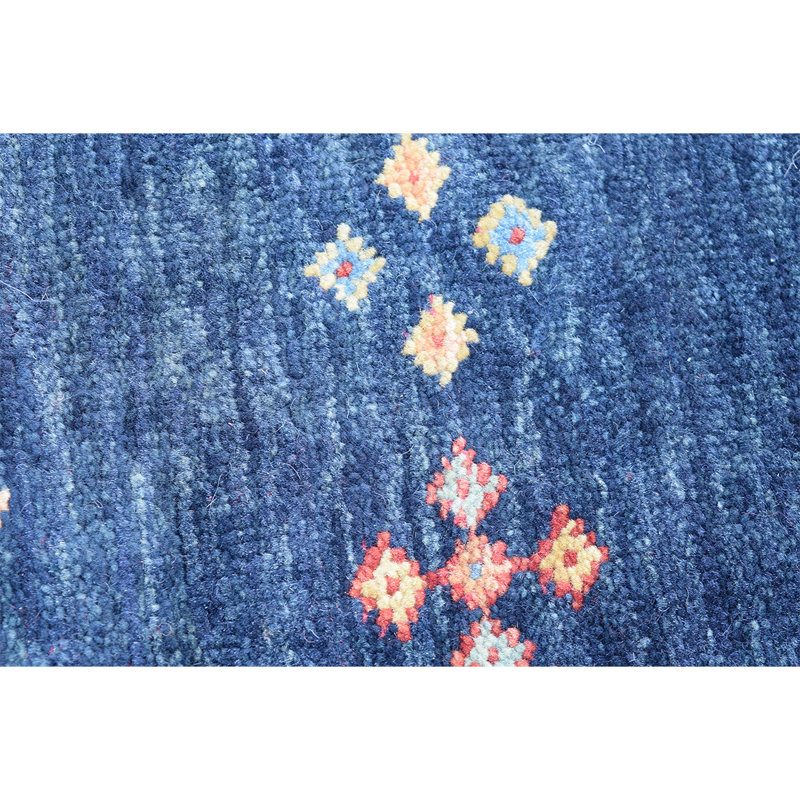 Handmade Wool Gingham Area Rug, Rectangle 9' x 12'