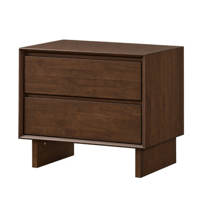 Ensemble de chambre à coucher Queen, brun, ensemble 3 pièces avec 2 tables de chevet