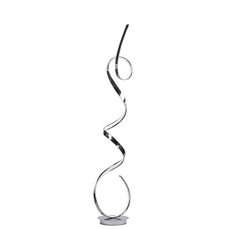 Clarkdale 63" Dimmable Novelty Floor Lamp, Chrome, Dimmable