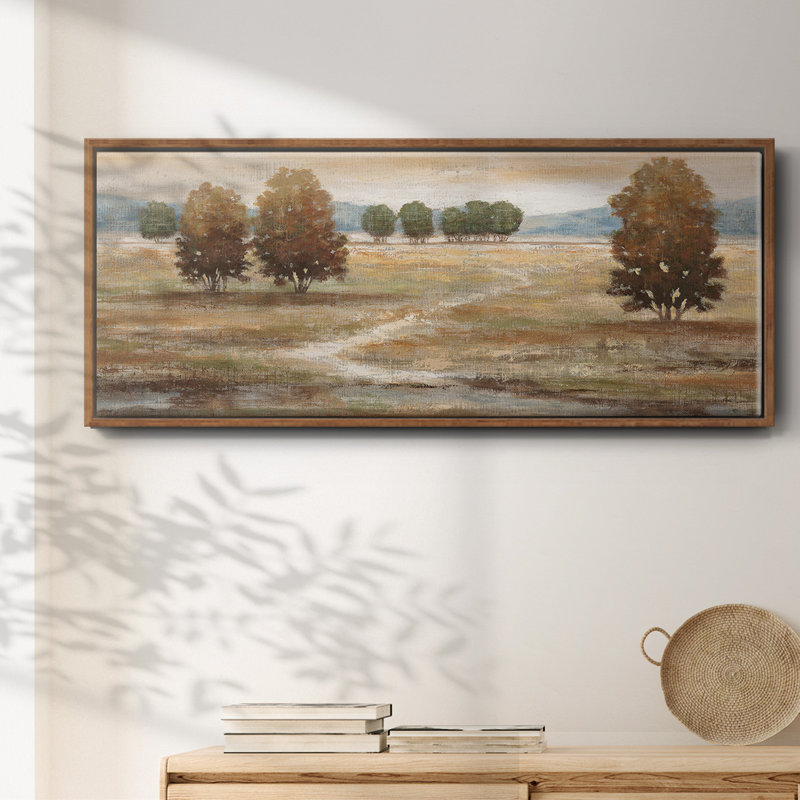 Lin paysage I - toile encadrée, H 20 po x l 50 po