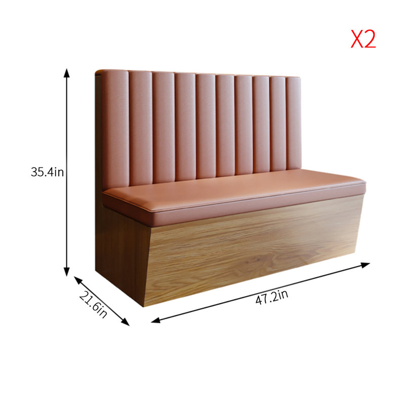 Banc rembourré en similicuir Modern Modern