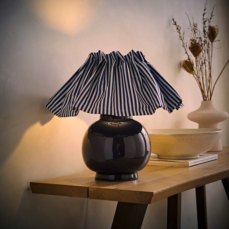 Lamp, Navy Blue, Without Bulb