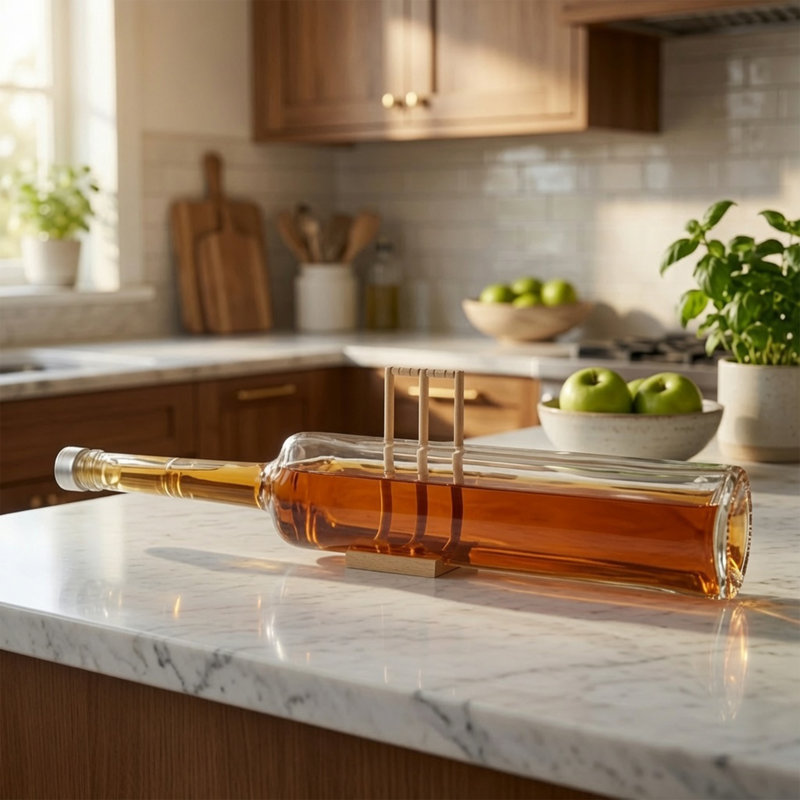  Cricket Bat Glass Decanter Set 700ml - Clear
