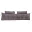 Cotton Grey Rectangular Backrest Back Cushion-2107407636
