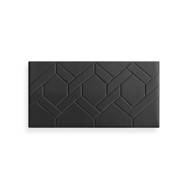 Upholstered Headboard, Black, Small Double (4')