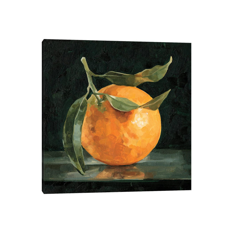 Dark Orange Still Life I 1 Piece Wrapped Canvas Painting, 30.48 cm H x 30.48 cm W