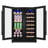24 Inch 20 Bottle & 60 Can Dual Zone Wine and Beverage Refrigerator Undercounter Cooler Built-in/Freestanding for Home Kitchen Bar Office Classic Series