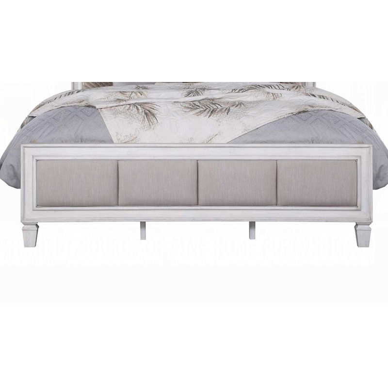 Pied de lit tapissier Katia, Grand lit