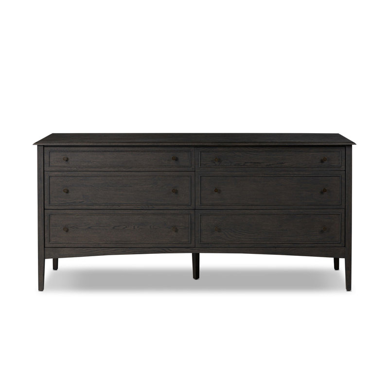Maggie 6 - Drawer Dresser, Black