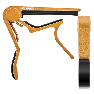 5 Core Capo Acoustic Electric Guitar 6 String Kapo Clip For Banjo Mandolin Ukulele Gold