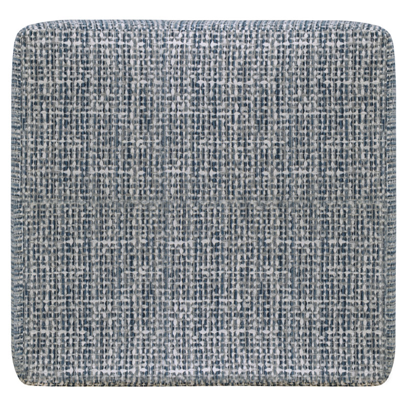 Brytanni 41" Square Upholstered Cocktail Ottoman, Blue 100% Polyester