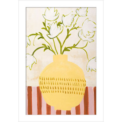 Yellow Vase Print by Design Fabrikken