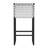 Upholstered Counter Stool with Metal Frame-195932415-259090049