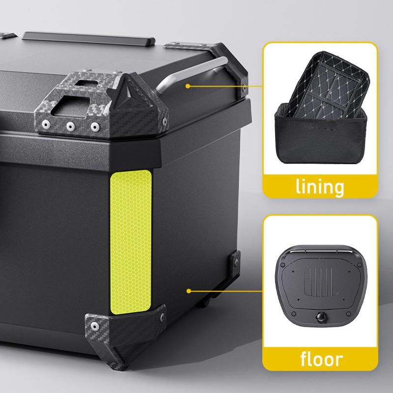 Motorcycle Rear Top Box Luggage Top Tail Carrier Tool Lock Box Universal