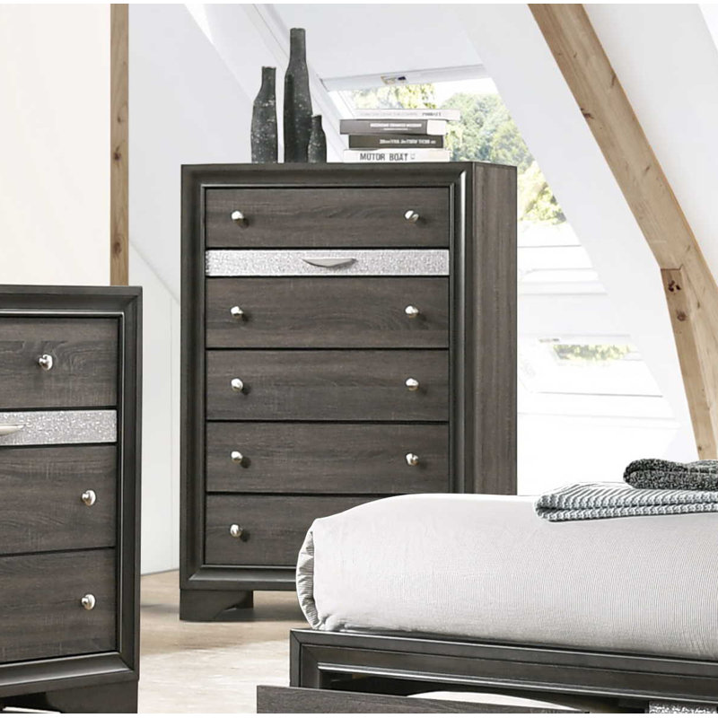 Blanding 34'' W 6 - Drawer Dresser, Gray