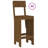Ayron Brayden Studio Bar Set with Wood Frame and Solid Wood Outer Material-698472487