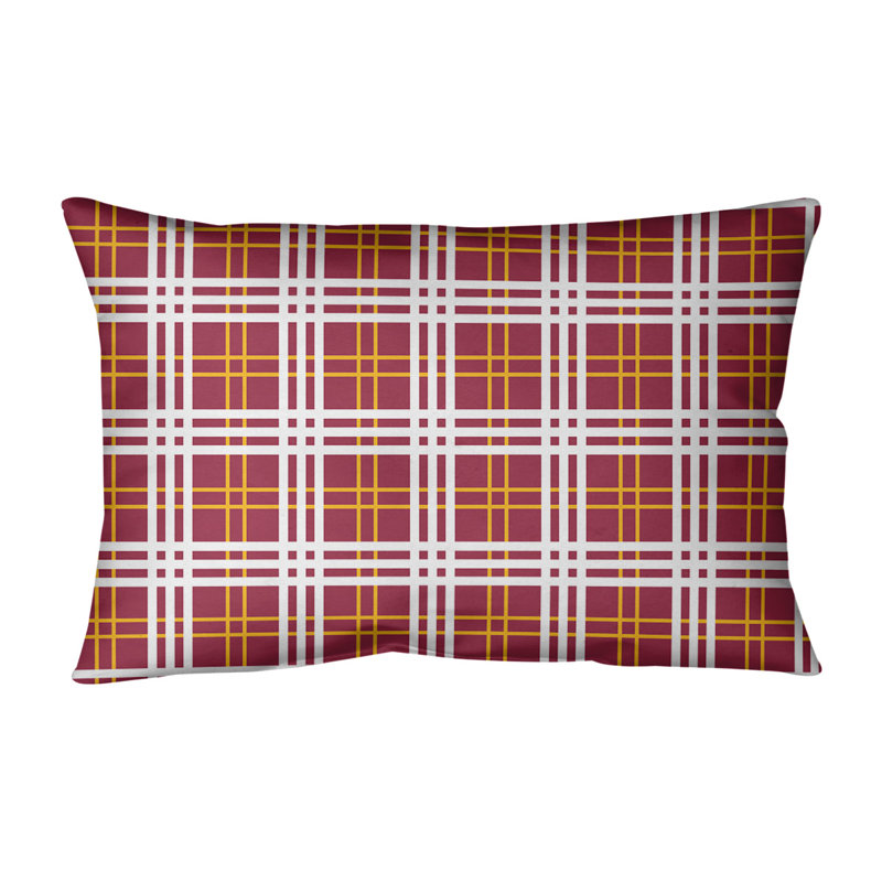 Housse de coussin Luxury Arizona, Rouge / jaune / blanc