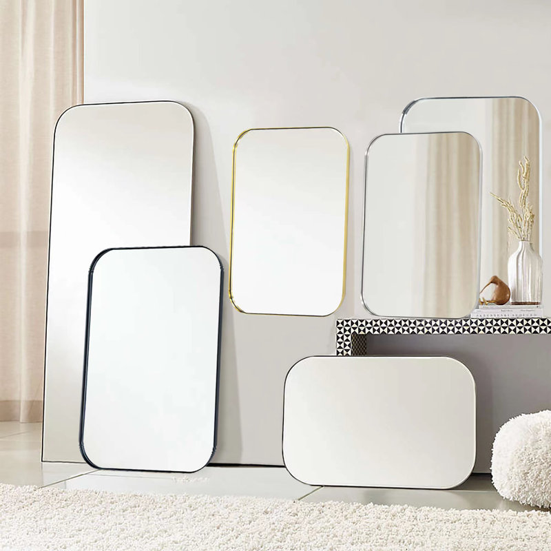 Miroir mural Josilyn, Noir mat, 36 po x 24 po