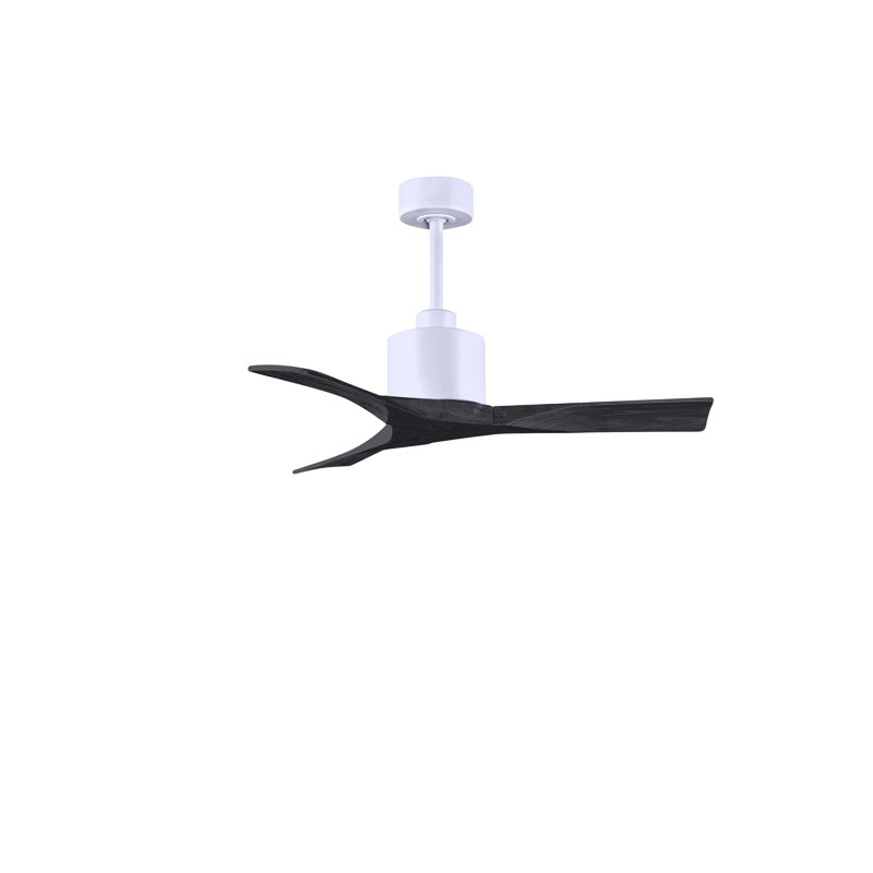 Nan 42" Ceiling Fan In Blades, Matte Black, Matte White