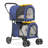 Foldable Pet Stroller with Double Detachable Carriers, Folding Dog Cat Jogger Stroller with Tether-95924708