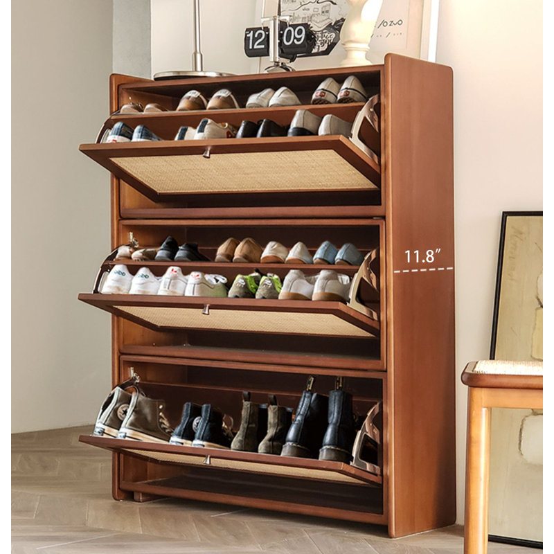 Range-chaussures tissé pour le vestibule, Brown
