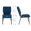 Rayleigh 18.5"W Dot Fabric Stacking Church Chair