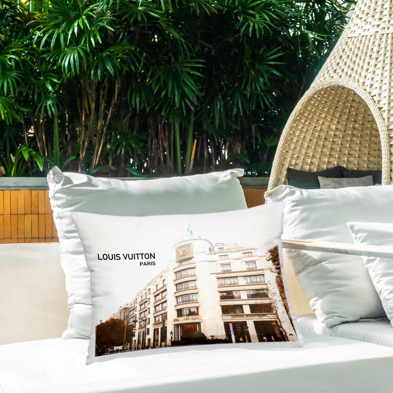 Coussin d'extérieur imprimé Designer Brand Building par Graffi *ee Studios
