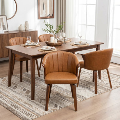 Devault Upholstered Faux Leather Dining Chair