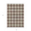 Tapis intérieur lavable à carreaux brun et beige 8 pi x 10 pi