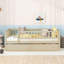 Wood Daybed With Trundle And Fence Guardrails-1902822371-1902822374