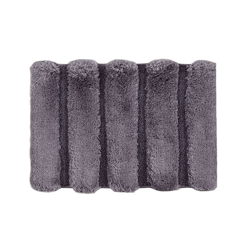 Tapis pour salle de bain 17,5 po, Gris, L 17 po x L 24 po