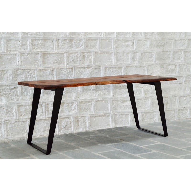 Acacia Solid Wood Top Dining Table